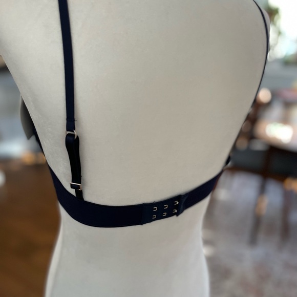 Elegant Peacoat Blue Lace Bra and Panty Set - Picture 3 of 12